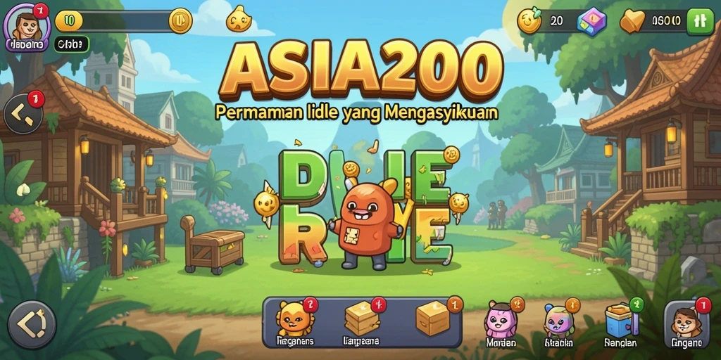 Tampilan gameplay ASIA200 yang menarik dalam mode Idle.