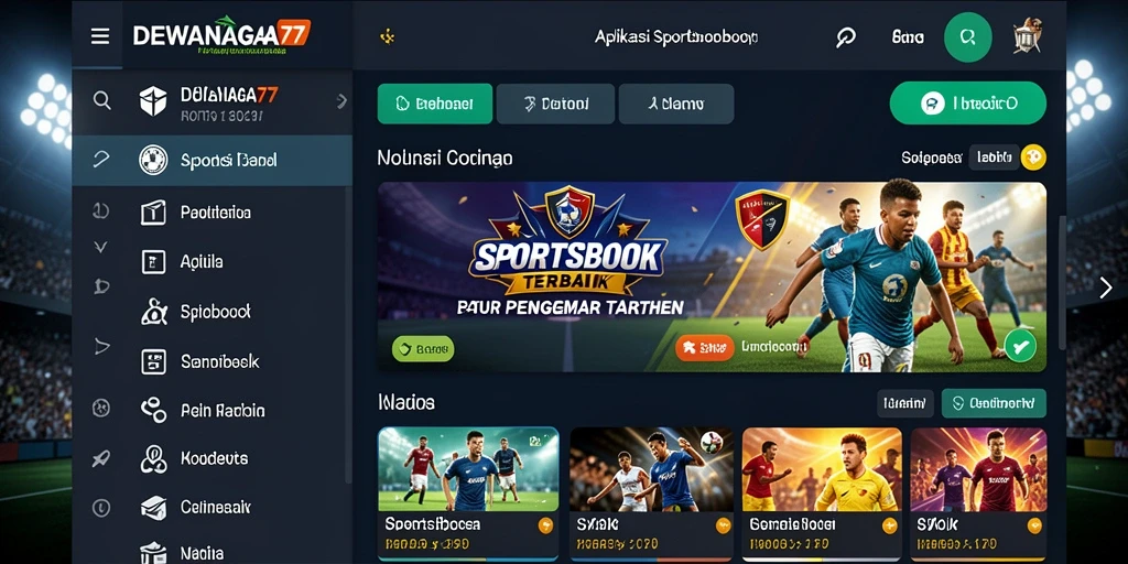 Screenshot DEWANAGA77 menampilkan tampilan intuitif dan fungsional untuk taruhan olahraga.