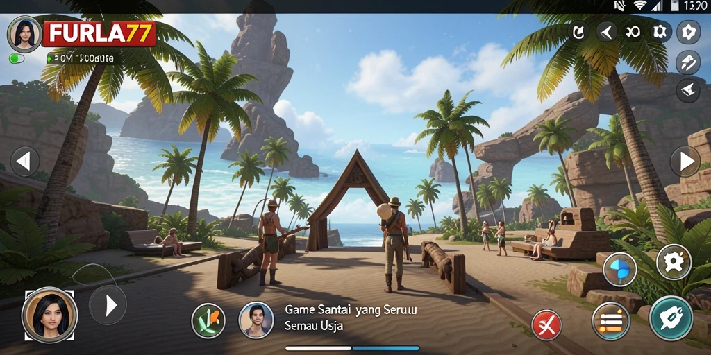 Tampilan gameplay FURLA77 yang colorful dan menarik