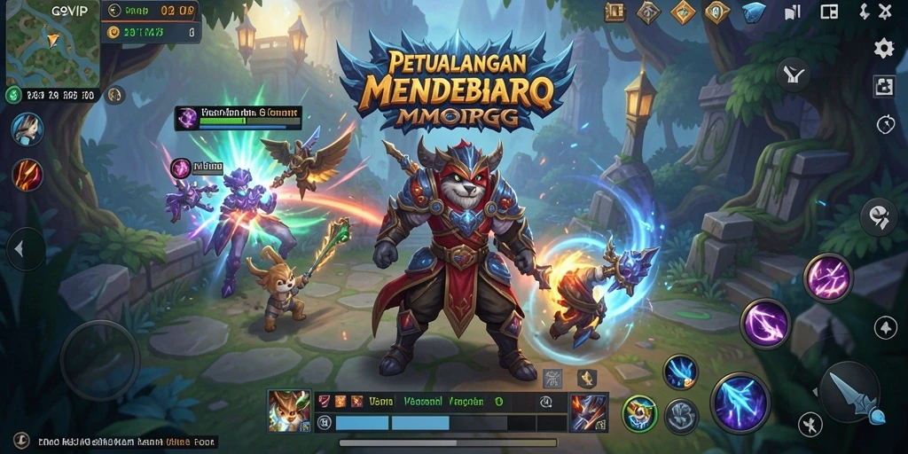 Tampilan menakjubkan dari gameplay G9VIP dalam dunia MMORPG.
