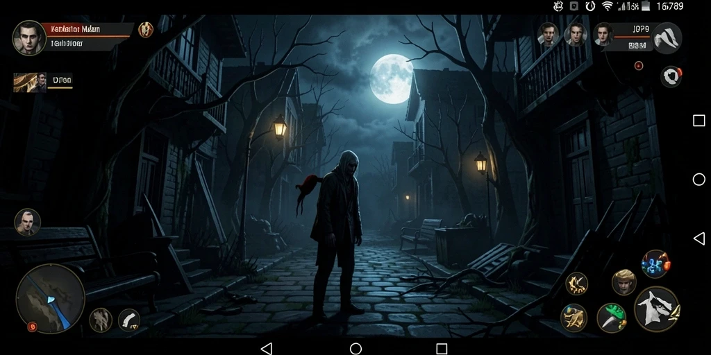 Screenshot dari gameplay mencekam JP6789 yang menampilkan kegelapan dan kehadiran misterius.