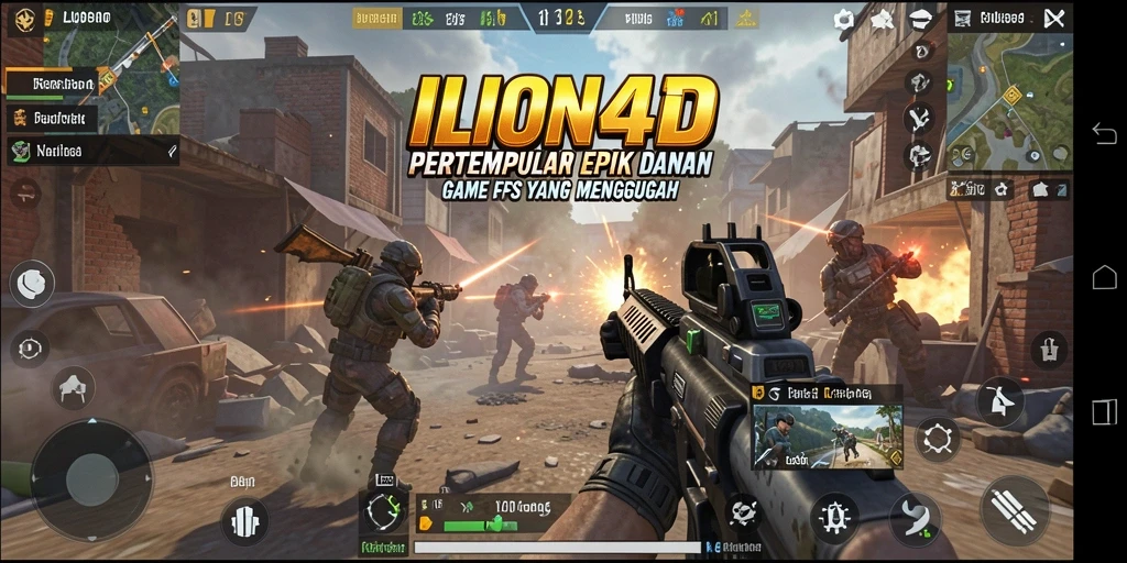 Tangkapan layar menunjukkan aksi gameplay intens dari LION4D.