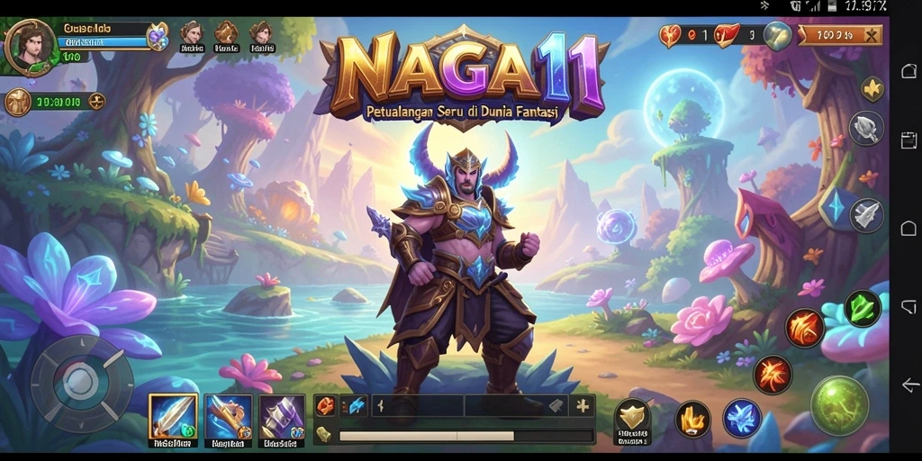 Tampilan gameplay RPG NAGA11 yang menakjubkan dan interaktif.