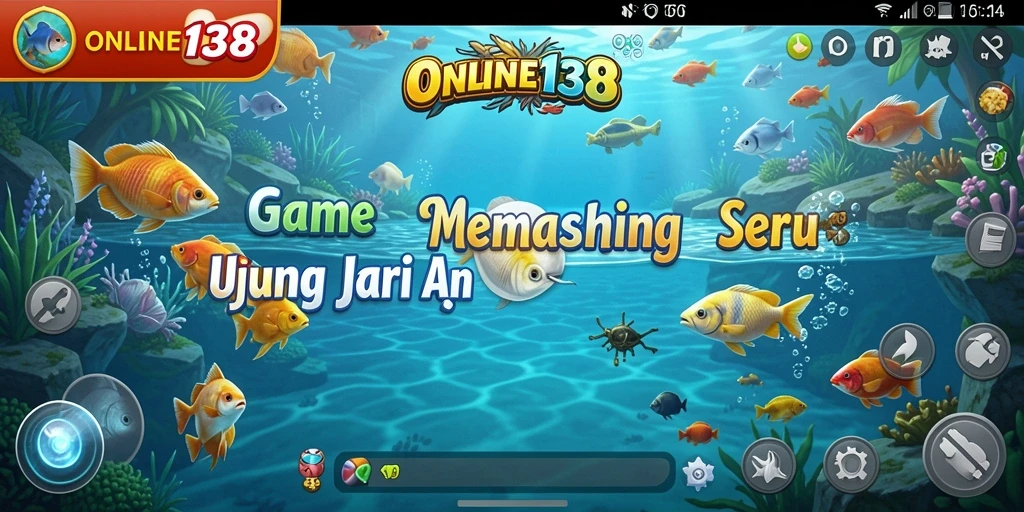 Tampilan menarik dari gameplay memancing di ONLINE138.