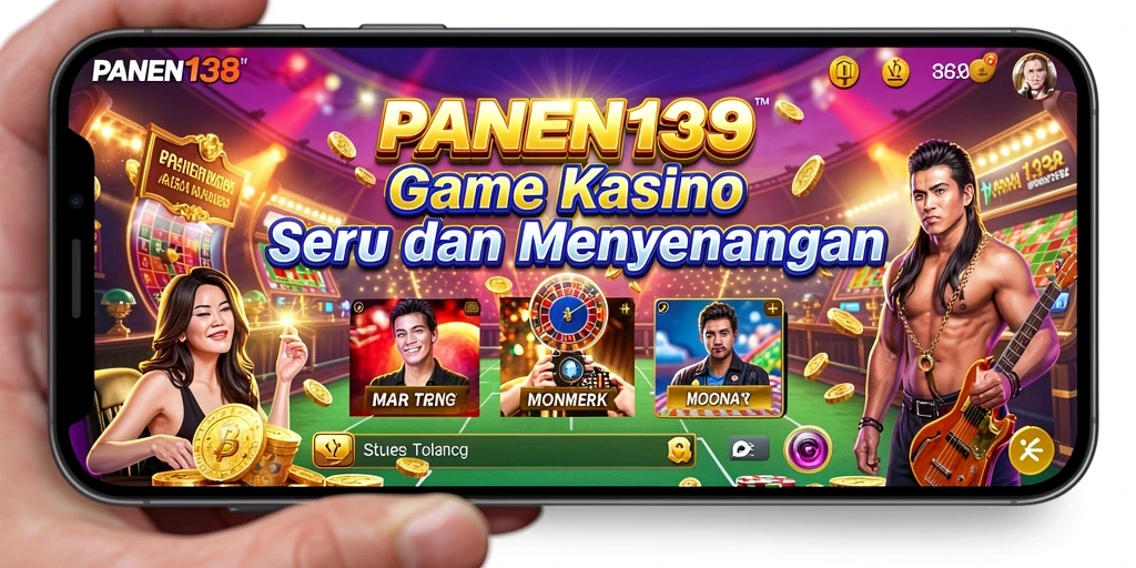Screenshot utama PANEN138 menunjukkan aksi seru permainan kasino.