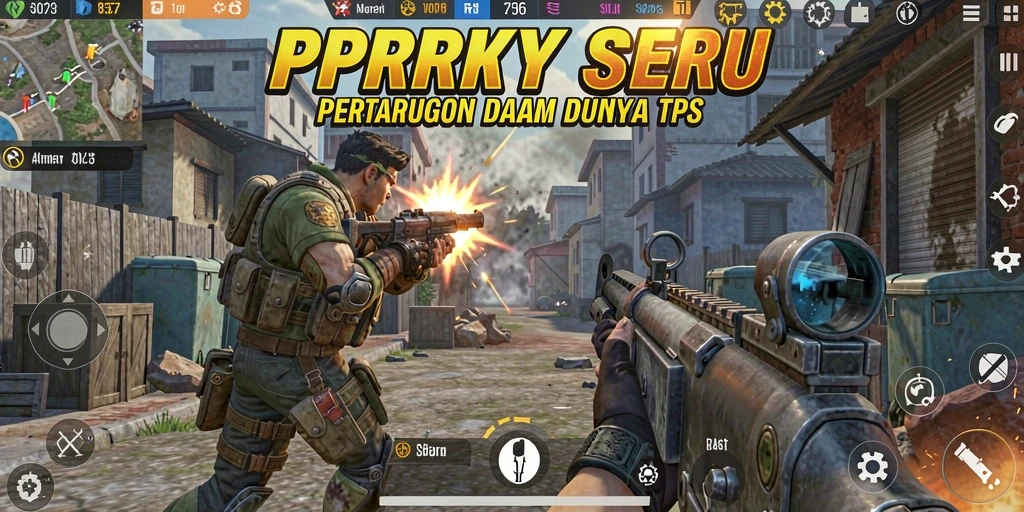 Tampilan gameplay seru dalam PPRRYY dengan aksi yang mendebarkan.