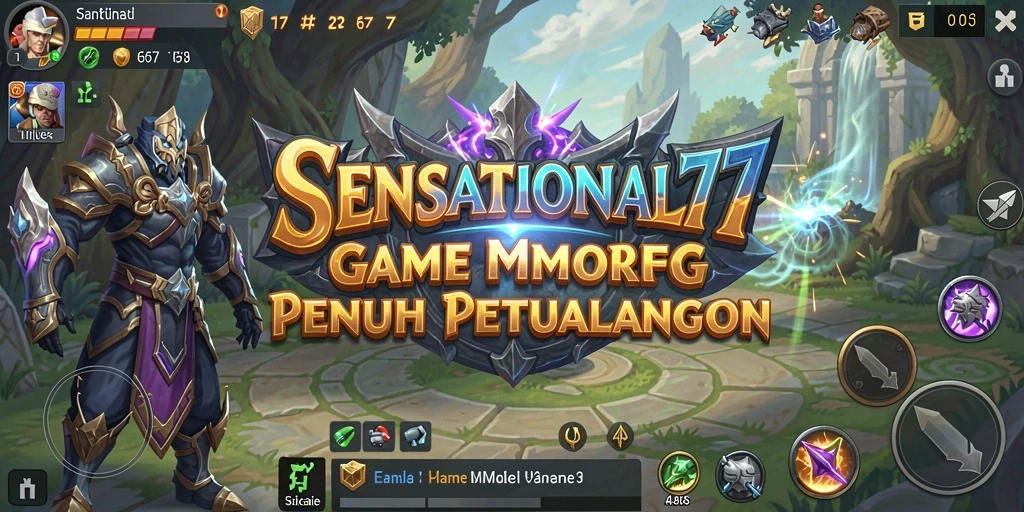 Tampilan menakjubkan dari gameplay SENSATIONAL77 MMORPG.
