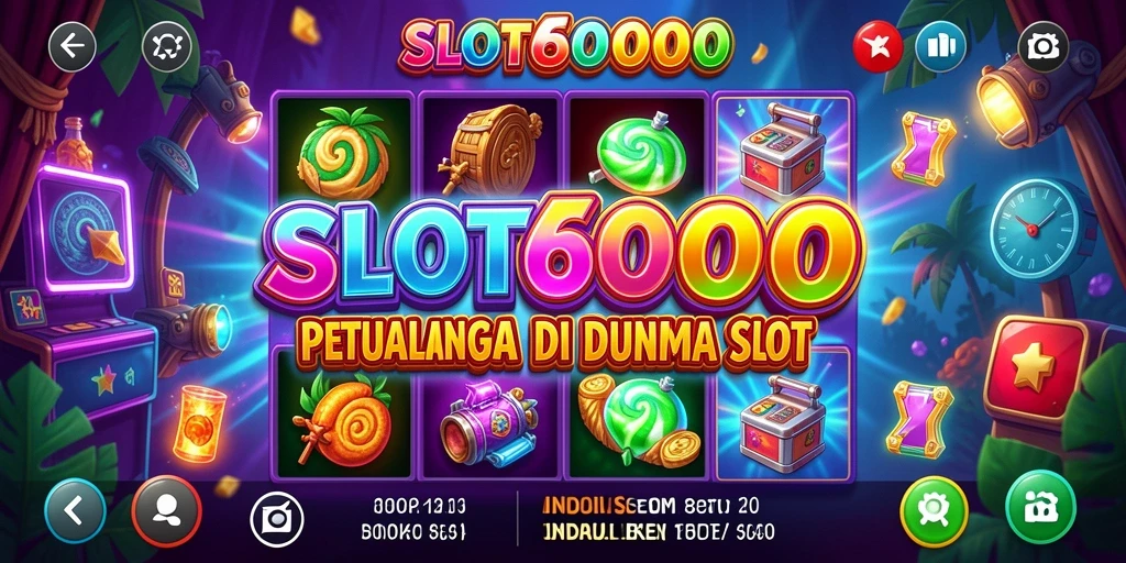 Screenshot utama memperlihatkan gameplay seru di dunia petualangan SLOT6000.