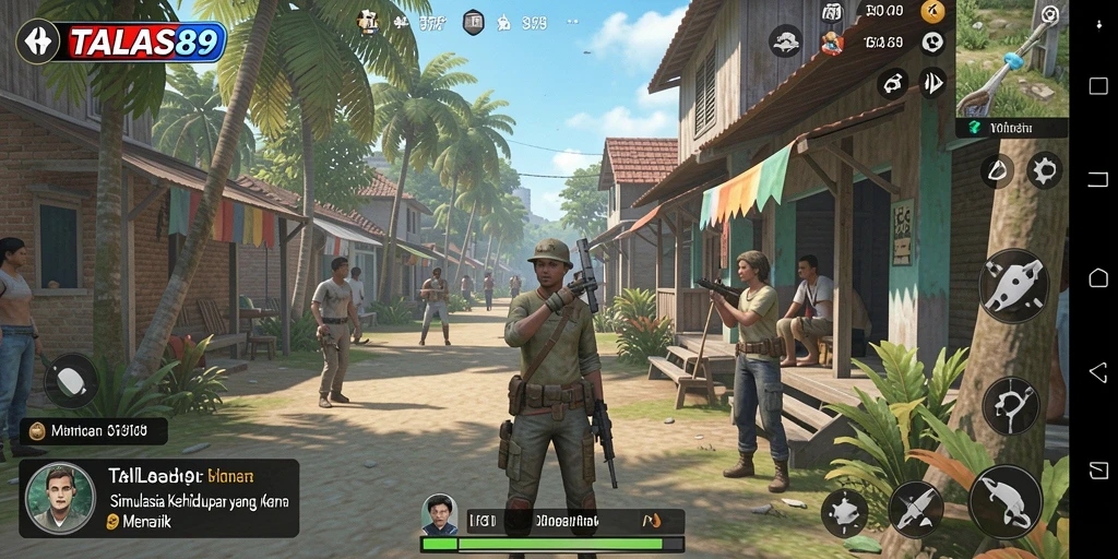 Tampilan gameplay TALAS89 yang menakjubkan dalam simulasi kehidupan nyata.
