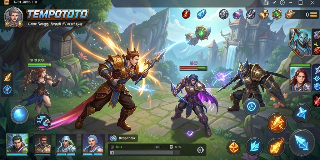 Tampilan menarik dari gameplay TEMPOTOTO yang strategis dan mendebarkan.