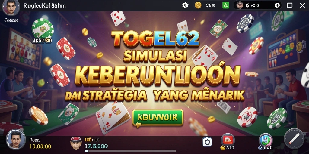 Screenshot TOGEL62 menampilkan gameplay seru dan interaktif.