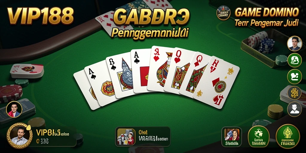 Tampilan seru gameplay Domino di VIP188.