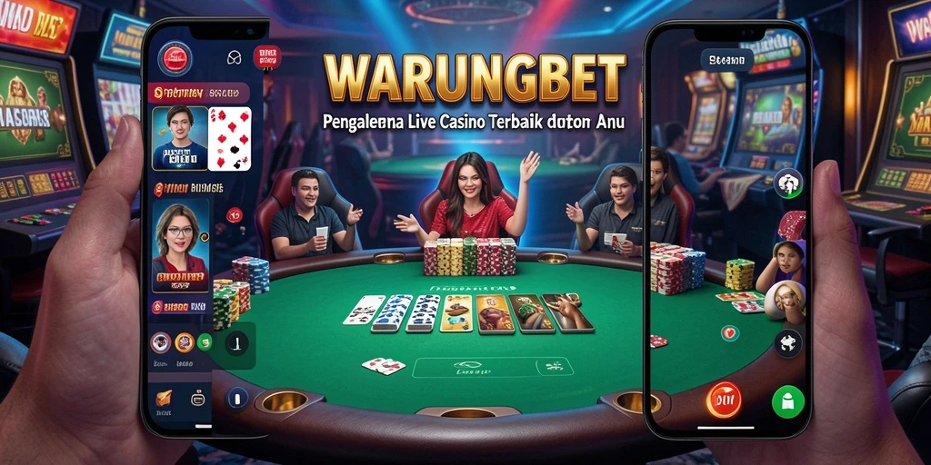 Tampilan gameplay Live Casino yang menarik di WARUNGBET.